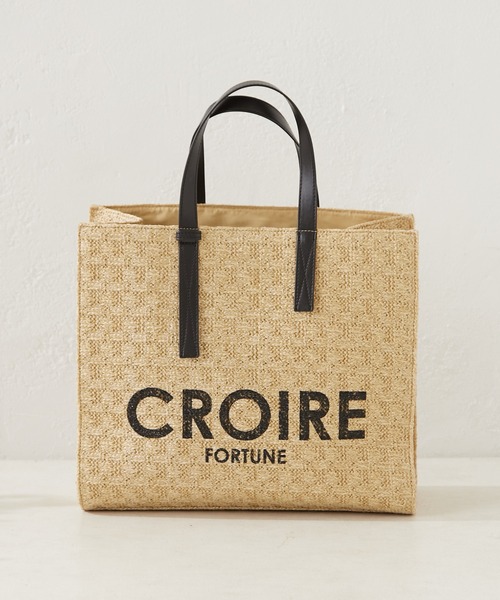 Chico（チコ）の「【新色追加】ロゴ入り雑材BIGトート（トートバッグ・レディース・ベージュ/ブラウン/アイボリー/ホワイト系その他2・FREE）」の9枚目の写真