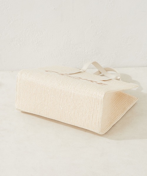 Chico（チコ）の「【新色追加】ロゴ入り雑材BIGトート（トートバッグ・レディース・ベージュ/ブラウン/アイボリー/ホワイト系その他2・FREE）」の16枚目の写真