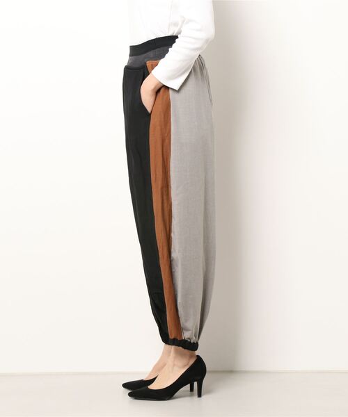 gomme（ゴム）の「Li/Rキャンバス　Wゴムバルーンパンツ（その他パンツ・レディース・カーキ/ベージュ/ブラック・MEDIUM）」の16枚目の写真