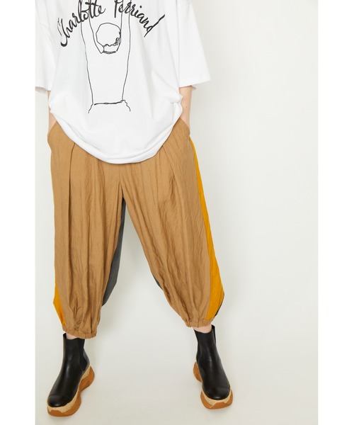 gomme（ゴム）の「Li/Rキャンバス　Wゴムバルーンパンツ（その他パンツ・レディース・カーキ/ベージュ/ブラック・MEDIUM）」の10枚目の写真