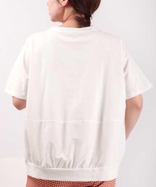 FUNALIVE(ファンアライブ)の「je crois soi 布帛切替デザインカットソー(Tシャツ/カットソー・レディース・ブラック/オフホワイト/サックスブルー・FREE)」の19枚目の写真