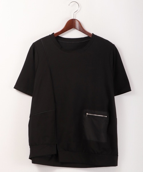 FUNALIVE(ファンアライブ)の「je crois soi 布帛切替デザインカットソー(Tシャツ/カットソー・レディース・ブラック/オフホワイト/サックスブルー・FREE)」の15枚目の写真