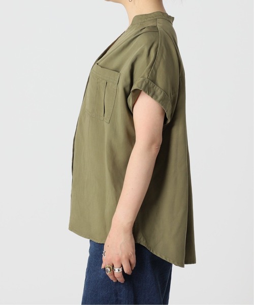 B.C STOCK（ベーセーストック）の「リヨセルスキッパーシャツ（シャツ/ブラウス・レディース・ブラック/カーキ・FREE）」の19枚目の写真