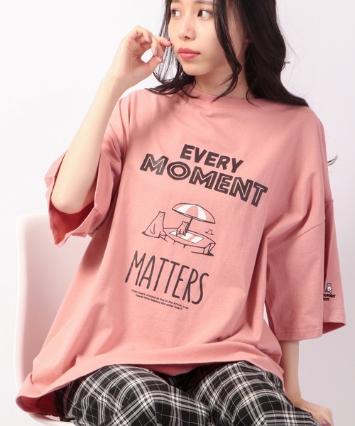 FUNALIVE（ファンアライブ）の「BF2 select SAコットン ビッグシルエット シロクマ 刺繍 半袖 Tシャツ（Tシャツ/カットソー・メンズ・ホワイト/ブラック/ピンク/グリーン・LL/M/L）」の4枚目の写真