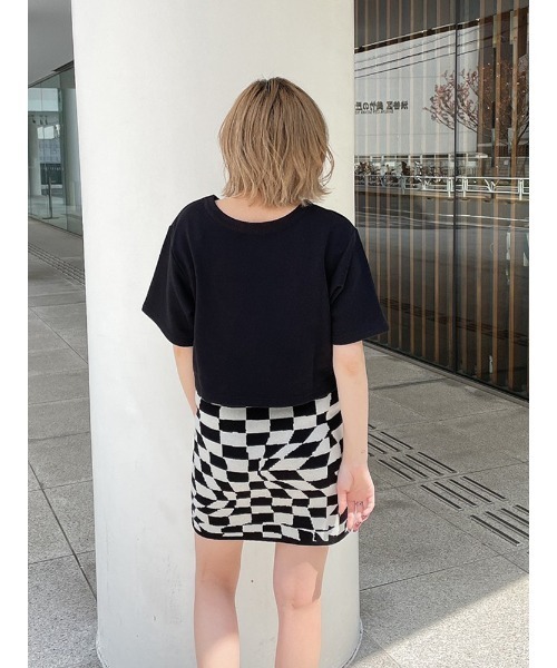ENVYM(アンビー)の「ホールレイヤーTEE(Tシャツ/カットソー・レディース・ホワイト/ブラック・FREE)」の7枚目の写真