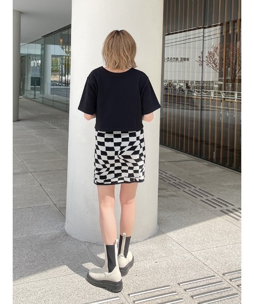 ENVYM(アンビー)の「ホールレイヤーTEE(Tシャツ/カットソー・レディース・ホワイト/ブラック・FREE)」の10枚目の写真