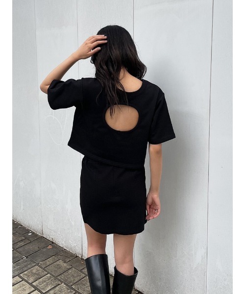 ENVYM(アンビー)の「ホールレイヤーTEE(Tシャツ/カットソー・レディース・ホワイト/ブラック・FREE)」の18枚目の写真