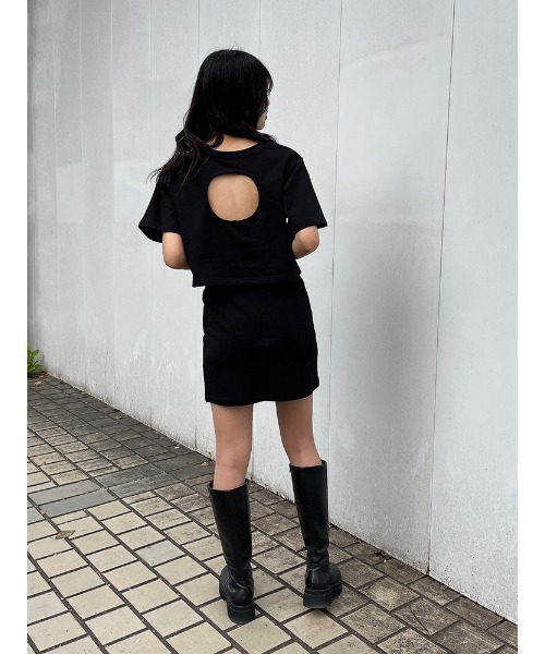 ENVYM(アンビー)の「ホールレイヤーTEE(Tシャツ/カットソー・レディース・ホワイト/ブラック・FREE)」の22枚目の写真