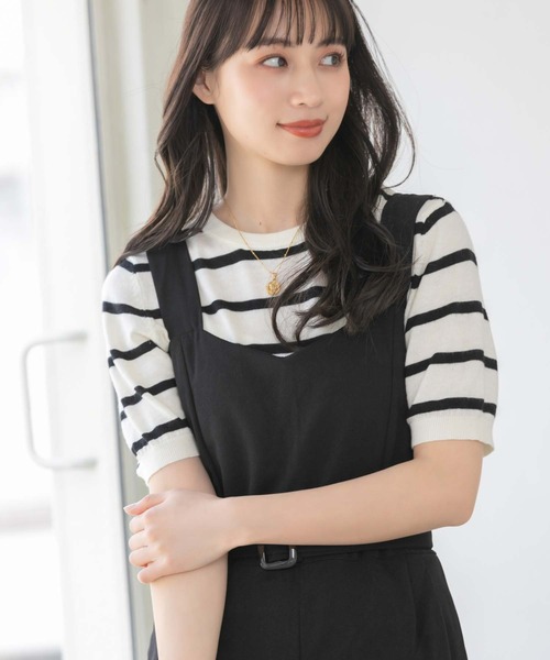 fifth(フィフス)の「ベルト付きロンパース(つなぎ/オールインワン・レディース・ブラック/スモークピンク・M)」の20枚目の写真