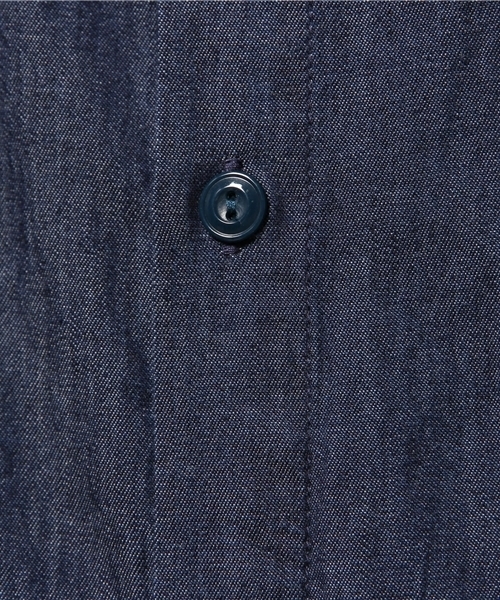 CIAOPANIC（チャオパニック）の「【Ciaopanic】デニムスタンドカラーロングシャツ（シャツ/ブラウス・メンズ・ブルー/インディゴブルー・LARGE/MEDIUM）」の9枚目の写真