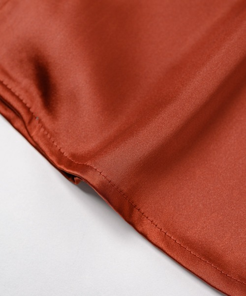 neez.（ニーズ）の「オーバーサイズサテンシャツ（シャツ/ブラウス・メンズ・ホワイト/ブルー/ミント/テラコッタ・SMALL/MEDIUM/LARGE）」の20枚目の写真