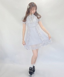 Swankiss JF frill mix ワンピース 水色 66350447b_26_d_215.jpg