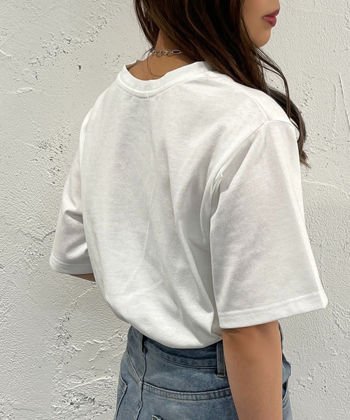apres jour mignon(アプレジュールミニョン)の「アニマルTシャツ【ZOZOTOWN限定アイテム】(Tシャツ/カットソー・レディース・オフホワイト/ブルー/ブラック系その他/ホワイト系その他・フリー/X-LARGE)」の12枚目の写真