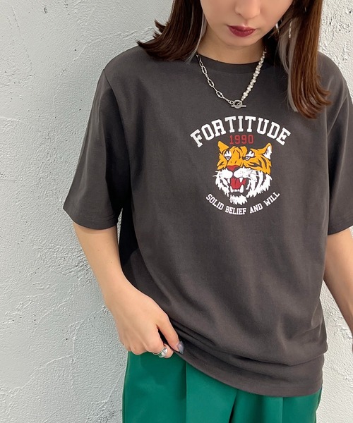 apres jour mignon(アプレジュールミニョン)の「アニマルTシャツ【ZOZOTOWN限定アイテム】(Tシャツ/カットソー・レディース・オフホワイト/ブルー/ブラック系その他/ホワイト系その他・フリー/X-LARGE)」の20枚目の写真