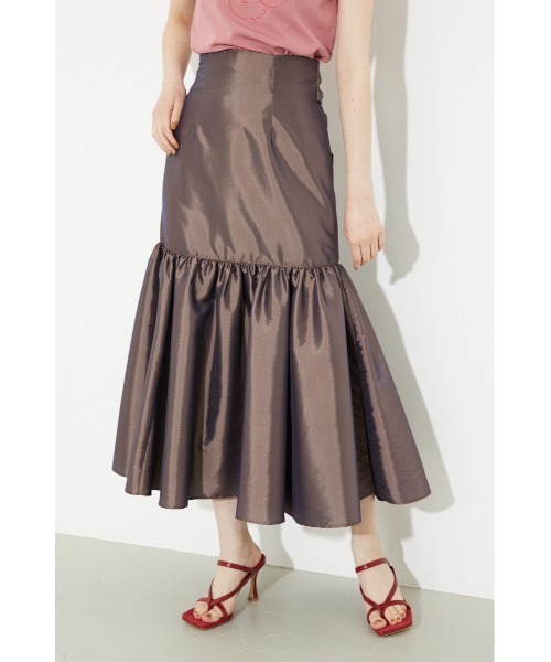 rienda プリーツティーアードマキシスカート rienda | プリーツティアードマキシスカート (スカート(ロング