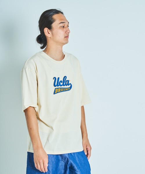 UCLA（ユーシーエルエー）の「UCLAサガラ刺繍TEE(M1)（Tシャツ/カットソー・メンズ・ホワイト/ブラック/ネイビー/ブルー/グリーン/オートミール/ブルー系その他・MEDIUM/LARGE/X-LARGE）」の11枚目の写真