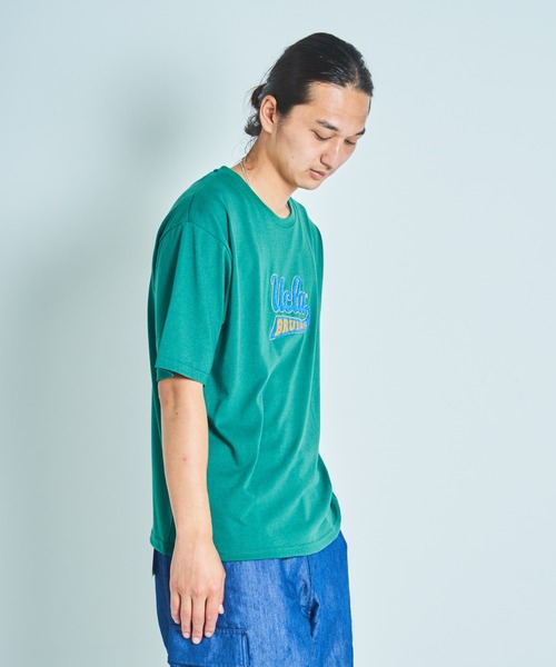 UCLA（ユーシーエルエー）の「UCLAサガラ刺繍TEE(M1)（Tシャツ/カットソー・メンズ・ホワイト/ブラック/ネイビー/ブルー/グリーン/オートミール/ブルー系その他・MEDIUM/LARGE/X-LARGE）」の12枚目の写真