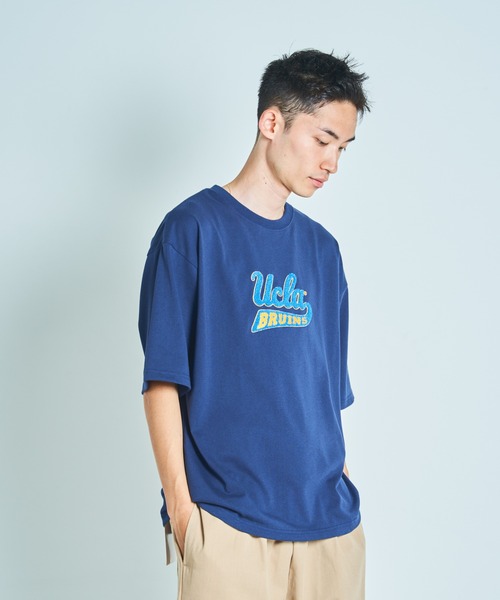 UCLA（ユーシーエルエー）の「UCLAサガラ刺繍TEE(M1)（Tシャツ/カットソー・メンズ・ホワイト/ブラック/ネイビー/ブルー/グリーン/オートミール/ブルー系その他・MEDIUM/LARGE/X-LARGE）」の13枚目の写真