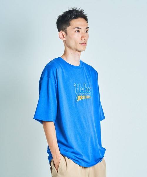 UCLA（ユーシーエルエー）の「UCLAサガラ刺繍TEE(M1)（Tシャツ/カットソー・メンズ・ホワイト/ブラック/ネイビー/ブルー/グリーン/オートミール/ブルー系その他・MEDIUM/LARGE/X-LARGE）」の14枚目の写真