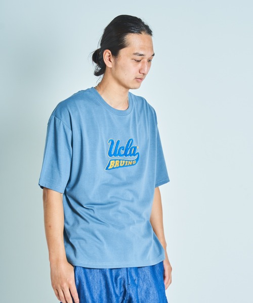UCLA（ユーシーエルエー）の「UCLAサガラ刺繍TEE(M1)（Tシャツ/カットソー・メンズ・ホワイト/ブラック/ネイビー/ブルー/グリーン/オートミール/ブルー系その他・MEDIUM/LARGE/X-LARGE）」の15枚目の写真