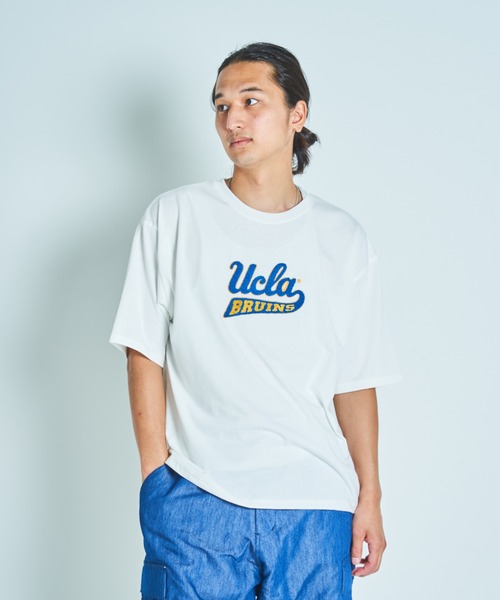 UCLA（ユーシーエルエー）の「UCLAサガラ刺繍TEE(M1)（Tシャツ/カットソー・メンズ・ホワイト/ブラック/ネイビー/ブルー/グリーン/オートミール/ブルー系その他・MEDIUM/LARGE/X-LARGE）」の16枚目の写真
