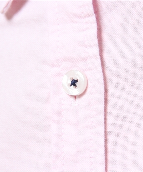 GIORDANO（ジョルダーノ）の「[GIORDANO]ライオン刺繍オックスシャツ（シャツ/ブラウス・レディース・ホワイト/グリーン/サックスブルー/ネイビー/ピンク/ライトピンク・SMALL/MEDIUM/LARGE）」の20枚目の写真