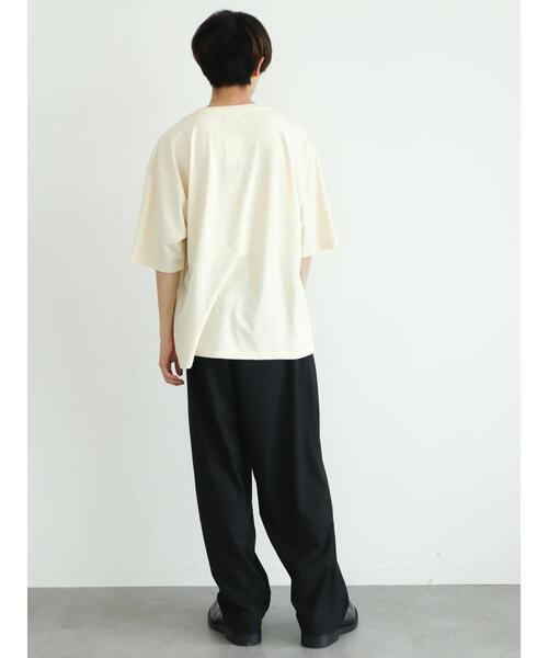 koe(コエ)の「【ジェンダーレス】ワッペン刺繍アーチロゴ半袖Tシャツ*(Tシャツ/カットソー・レディース・ホワイト系その他/ホワイト/グリーン/ブラック・M/L/XL)」の6枚目の写真