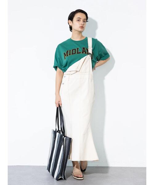 koe(コエ)の「【ジェンダーレス】ワッペン刺繍アーチロゴ半袖Tシャツ*(Tシャツ/カットソー・レディース・ホワイト系その他/ホワイト/グリーン/ブラック・M/L/XL)」の7枚目の写真