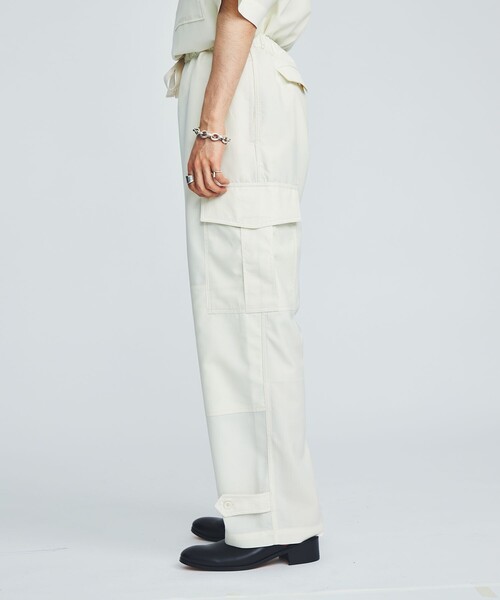 marka（マーカ）の「STUDIOUS別注 CARGO PANTS（カーゴパンツ・メンズ・ホワイト/ブラック/カーキ・1/2）」の14枚目の写真