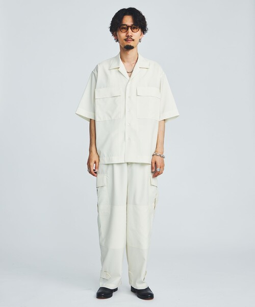 marka（マーカ）の「STUDIOUS別注 CARGO PANTS（カーゴパンツ・メンズ・ホワイト/ブラック/カーキ・1/2）」の19枚目の写真