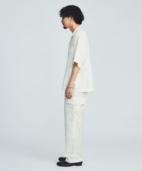 marka（マーカ）の「STUDIOUS別注 CARGO PANTS（カーゴパンツ・メンズ・ホワイト/ブラック/カーキ・1/2）」の7枚目の写真