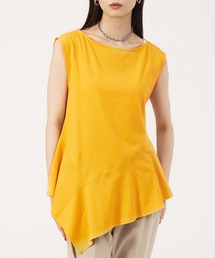 ペプラムフレアカットソー