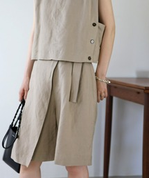 UNFIELD | 【UNFIELD】麻混ラップ風ショートパンツ(その他パンツ)