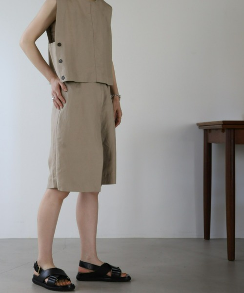 UNFIELD（アンフィールド）の「【UNFIELD】麻混ラップ風ショートパンツ（その他パンツ・レディース・ブラック/ベージュ・FREE）」の12枚目の写真