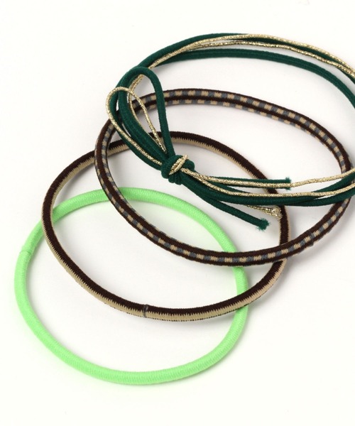 LOWRYS FARM（ローリーズファーム）の「カラフルセットヘアゴム　343320（ヘアゴム・レディース・ピンク/ブルー/グリーン・FREE）」の4枚目の写真