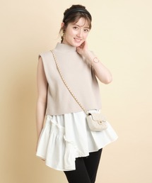 Apuweiser-riche | ショートニットアシメチュニック(ニット/セーター)