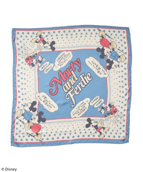 【Disney/ディズニー/モーティー&フェルディ】大判スカーフ（バンダナ/スカーフ）｜4GEEKs by SPIRALGIRL（フォーギー