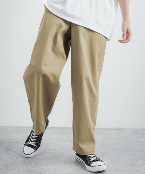 Audience（オーディエンス）の「CAVE カツラギユーティリティワイドテーパードパンツ AUD3525（スラックス・メンズ・ネイビー/アーミー/キナリ/カーキ・L/XL/M）」の5枚目の写真