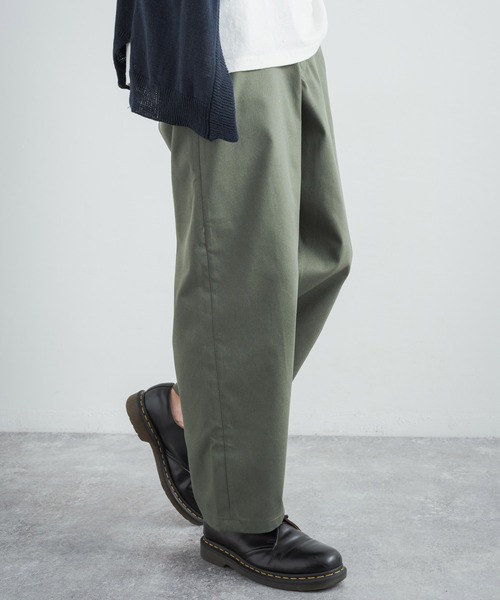 Audience（オーディエンス）の「CAVE カツラギユーティリティワイドテーパードパンツ AUD3525（スラックス・メンズ・ネイビー/アーミー/キナリ/カーキ・L/XL/M）」の9枚目の写真