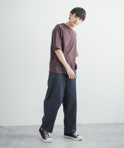 Audience（オーディエンス）の「CAVE カツラギユーティリティワイドテーパードパンツ AUD3525（スラックス・メンズ・ネイビー/アーミー/キナリ/カーキ・L/XL/M）」の6枚目の写真