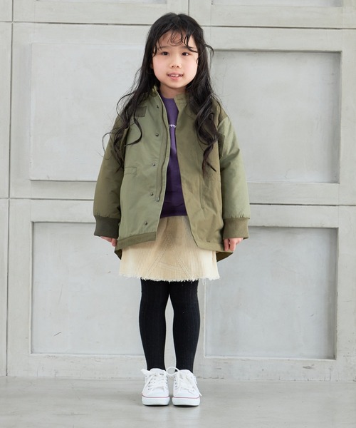 MAKE YOUR DAY（メイクユアデイ）の「M-65モッズコート■80～140cm（ダウンジャケット/コート・キッズ・ベージュ/チャコールグレー/カーキ・90/100/110/120/130/140/80）」の11枚目の写真