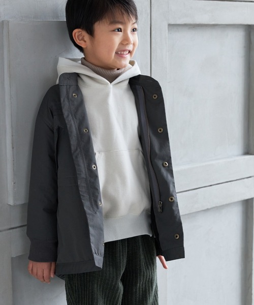 MAKE YOUR DAY（メイクユアデイ）の「M-65モッズコート■80～140cm（ダウンジャケット/コート・キッズ・ベージュ/チャコールグレー/カーキ・90/100/110/120/130/140/80）」の16枚目の写真