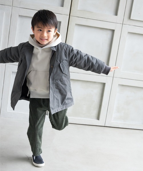 MAKE YOUR DAY（メイクユアデイ）の「M-65モッズコート■80～140cm（ダウンジャケット/コート・キッズ・ベージュ/チャコールグレー/カーキ・90/100/110/120/130/140/80）」の19枚目の写真