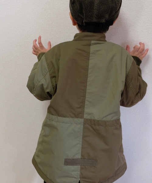 MAKE YOUR DAY（メイクユアデイ）の「M-65モッズコート■80～140cm（ダウンジャケット/コート・キッズ・ベージュ/チャコールグレー/カーキ・90/100/110/120/130/140/80）」の5枚目の写真