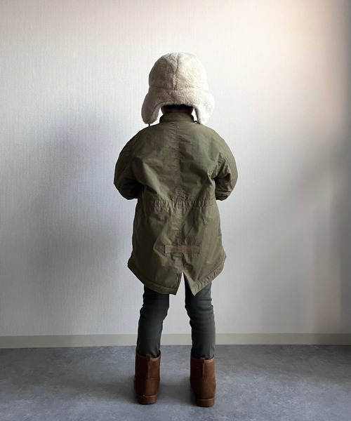 MAKE YOUR DAY（メイクユアデイ）の「M-65モッズコート■80～140cm（ダウンジャケット/コート・キッズ・ベージュ/チャコールグレー/カーキ・90/100/110/120/130/140/80）」の7枚目の写真