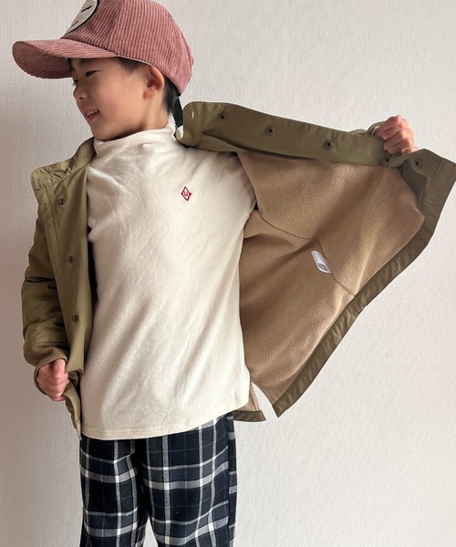 MAKE YOUR DAY（メイクユアデイ）の「M-65モッズコート■80～140cm（ダウンジャケット/コート・キッズ・ベージュ/チャコールグレー/カーキ・90/100/110/120/130/140/80）」の9枚目の写真