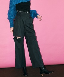 MAISON SPECIAL | スリットベルテッドストレートパンツ【MAISON SPECIAL/メゾンスペシャル】 ■セットアップ対応■(その他パンツ)