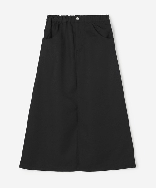 DANTON（ダントン）の「DANTON | ポリエステルツイル イージースカート WOMEN（スカート・レディース・ブラック/ベージュ/ダークグレー・36）」の2枚目の写真