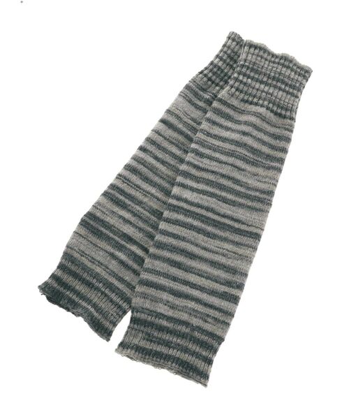 EMODA(エモダ)の「カラーストライプニットレッグウォーマー(レッグウォーマー・レディース・ブラック/グレー/その他/その他1・FREE)」の11枚目の写真