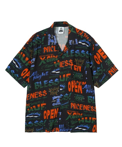 X-girl(エックスガール)の「X-girl × HUF SOUND RESORT TOP(シャツ/ブラウス・レディース・ブラック・S/M)」の6枚目の写真